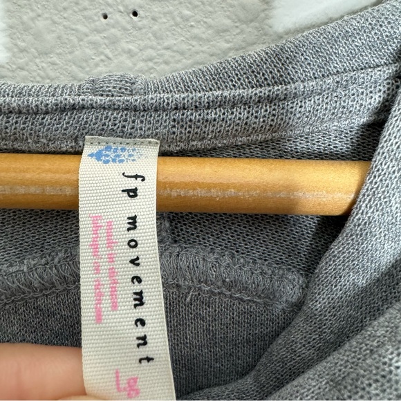 Free People Gray Hoodie Sweatshirt - Picture 8 of 8